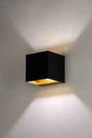Led wandlamp goud zwart tuin badkamer