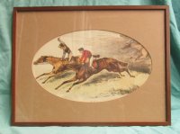 Litho van ca. 1880 - Paarden