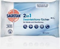 Sagrotan: 2 in 1 desinfectiedoekjes voor