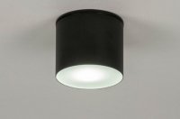 Plafondlamp spot zwart grijs of wit