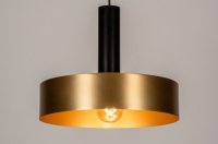 Design hanglamp 40cm goud kleur salontafel