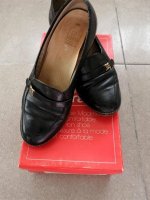 Zwarte Comfortabele Schoenen met Siergesp van