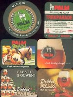 Palm bier: vintage bierviltje x 8