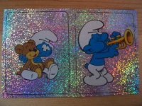 Blinkende Smurf sticker x 6 voor
