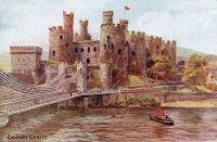 Conway Castle ansichtkaart uit de Salmon