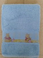 Mooie Grote Blauwe Handdoek met Winnie