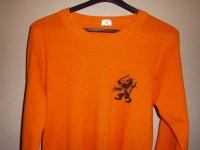 Oranje sport t-shirt, lange mouwen, 1983