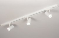 Spanningsrails plafondlamp spots wit of zwart