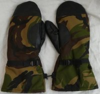 Handschoenen, Gevechts, Winter, Gevoerd, Woodland Camouflage,