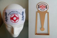 Kyokushin karate boekenlegger hoofdband stickers oorbel