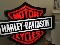 Harley  lichtreclame  64 x