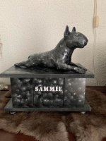 Bull Terrier als set inclusief urn