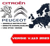 Peugot-Citroen Navigatie 2024 Update RT6 USB