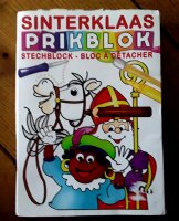 Prikblok met uitprikbare kleurkaarten - Sinterklaas