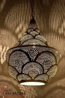 Marokkaanse stijl handgemaakte hanglamp zilver