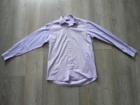 Bijenkorf Collection overhemd (paars geruit /
