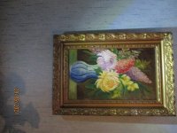 Bloemen schilderij  51 cm hoog