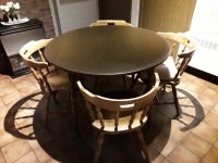 Keukentafel met 4 stoelen country stijl