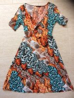 Veelkleurige jurk - Helena Hart -