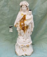 Antiek Maria beeldje van porselein