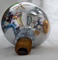 Philips bollamp chroom (zeldzaam) zonder voet