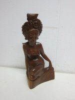 ANTIEK Balinees houten beeld Hand Carved