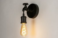 Wandlamp industrieel antiek vintage kraan lamp
