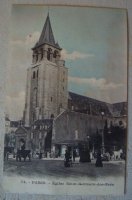 Oude postkaart Saint Germain des Prés
