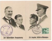 Hitler,Mussolini,Chamberlain & Graham 29-9-38 In München