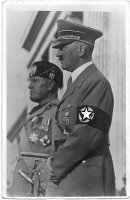 Hitler en Benito Mussolini  in