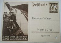 Briefkaart van Blumberg& co, Lintorf 1936