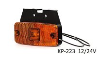 LED zijmarkering oranje 12V 24V E-keur