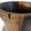 Unieke handgedraaide vaas uit donker hout (3)