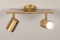 Plafondlamp spots goud messing tafel bed