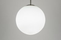 Hanglamp wit opaal glas bol of