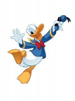 Donald Duck muurstickers L, 2 maal