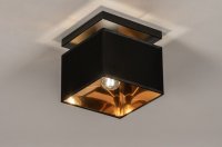 Plafondlamp zwart goud keuken bank tafel