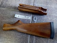 Origineel hardhouten kolf en voorhout Remington