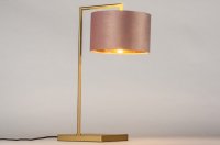 Tafellamp messing koper goud roze tafellamp