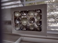 Set van 26 glazen kerstballen van