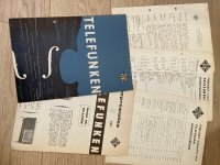 4x TELEFUNKEN Radio\'s Grammofoon Recorders 1962