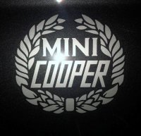 COOPER sticker set zilver Classic MINI.