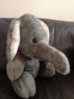 Grote Pluche Olifant Knuffel - Hoogte