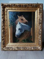Schilderij met Paarden