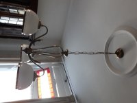 Hanglamp met 3 glazen kappen