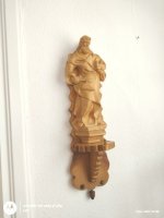Prachtig Jozefbeeld in hout als timmerman