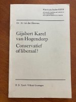Gijsbert Karel van Hogendorp - Conservatief