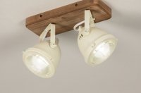 Plafondlamp spots wit hout woonkeuken tafel