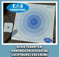 Schietkaarten windbuks verkoop schietkaart handbogen 0599