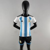 Argentinië thuis shirt kindertenue 2022 Messi
